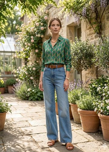 The Emerald Interlock Geometric Shirt - Image 5