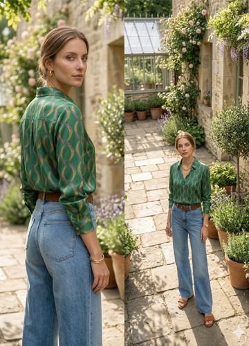 The Emerald Interlock Geometric Shirt - Image 4